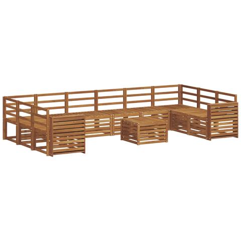 Set divani Naturale Legno di Acacia Massello - Foto 1