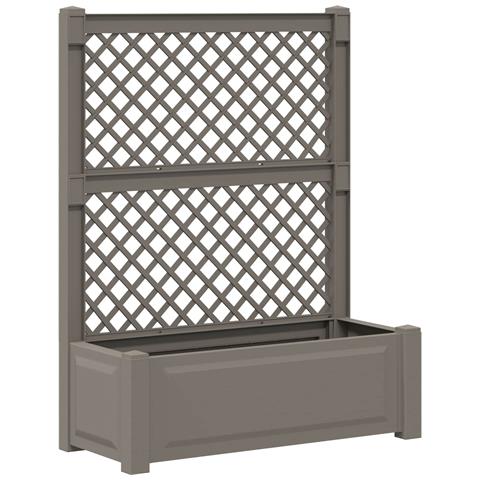 Vaso Grande con Direzione Grigio 99,5 x 43 x 133,5 cm PP - Foto 1