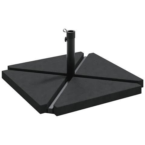 Set Base per Ombrellone da Giardino 5 pz in Granito e Acciaio - Foto 1