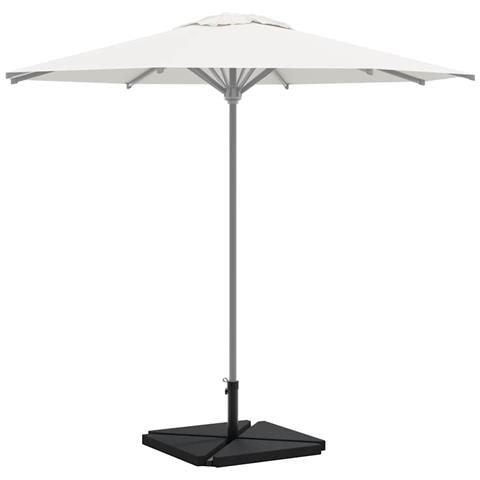 Set Base per Ombrellone da Giardino 5 pz in Granito e Acciaio - Foto 2
