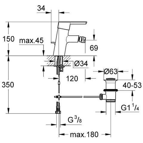 Feel Miscelatore Monocomando Bidet - Foto 4