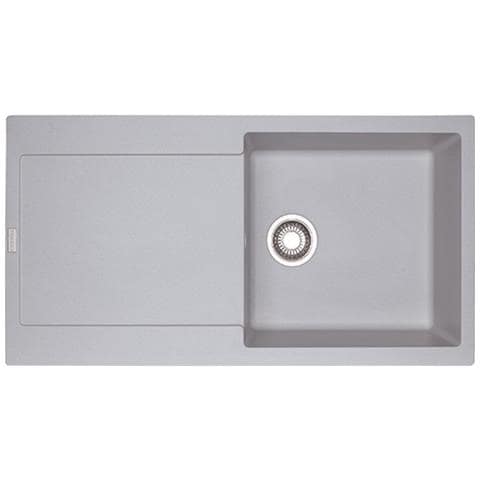 Lavello MRG611LAL 1 vasca Gocciolatoio Reversibile Dimensioni 97 x 50 cm Colore Alluminio Serie Maris - Foto 4