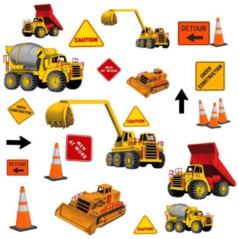 Roommates, Adesivi Da Parete Per Camerette, Motivo: Lavori In Corso - Foto 1