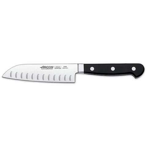 Serie Clasica - Coltello Santoku Coltello Giapponese - Acciaio Inossidabile Forgiato Nitrum 140 Mm - Manico Polioxymetilene (pom) Colore Nero - Foto 1