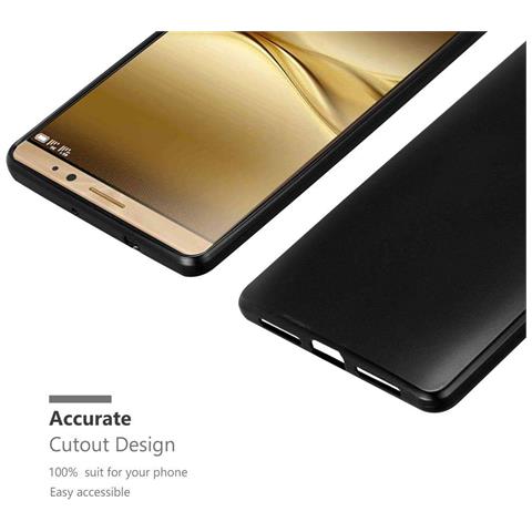 Custodia Compatibile Con Huawei Mate 8 In Nero Metallico - Coperchio Protettivo In Silicone Tpu Flessibile - Foto 6