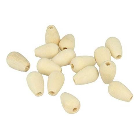 25 Perline Di Legno Gocce 18 X 12 Mm - Foto 1