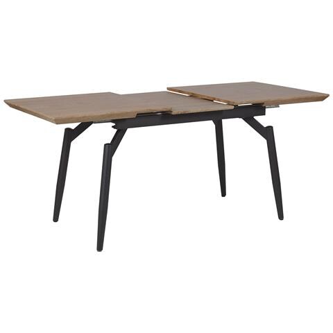 Tavolo Da Pranzo Allungabile Legno Scuro / Nero 140/180 X 80 Cm Barbosa - Foto 14