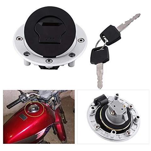 Gas Tappo Serbatoio Alluminio Del Gas Del Serbatoio Di Combustibile Della Copertura Della Protezione Con 2 Chiavi Compatibile Con Su-zuki Gsx-r600 Gsx-r750 Gsx-r1000 Hayabusa Gsxr1300 Tl1000s Tl1000r Katana Sv650 Sv650s - Foto 2