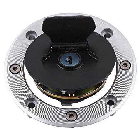 Gas Tappo Serbatoio Alluminio Del Gas Del Serbatoio Di Combustibile Della Copertura Della Protezione Con 2 Chiavi Compatibile Con Su-zuki Gsx-r600 Gsx-r750 Gsx-r1000 Hayabusa Gsxr1300 Tl1000s Tl1000r Katana Sv650 Sv650s - Foto 1