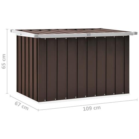 Baule da Giardino Marrone 109x67x65 cm - Foto 2