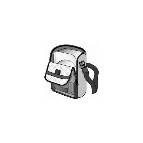 Custodia per Fotocamera Compatta Sorento 40G in Nailon Nero Blu 23106 - Foto 1