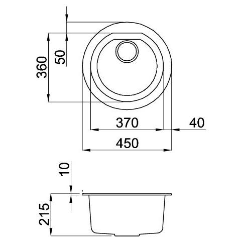 Lav. Round 44 1v Bianco Antico 62 - Foto 2
