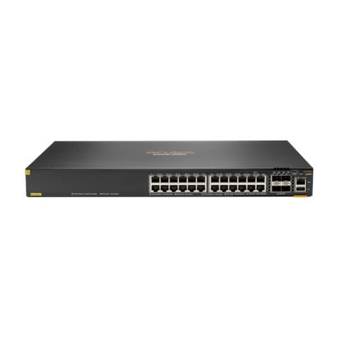 Aruba Networking Aruba 6300F 24-port 1GbE Class 4 PoE & 4-port SFP56 Gestito L3 Gigabit Ethernet (10/100/1000) Supporto Power over Ethernet (PoE) 1U Grigio - Foto 1