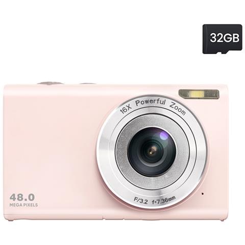 Fotocamera Digitale 48mp 2.7k Fhd 16x Zoom Digitale, Webcam, Autofocus Black - Foto 9