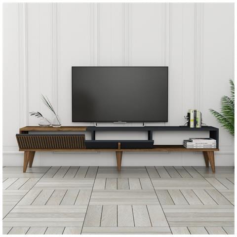 Mobile Tv Design Legno E Antracite 180 Cm Nola - Foto 1