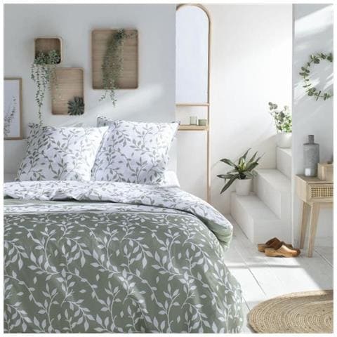 Completo Letto 260 X 240 Cm - Cotone Stampa Floreale - Foto 1