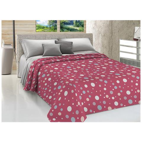 Copriletto Piquet Primavera Estate 100% Cotone Sofia Disegno La Palla 1 Piazza E Mezza Rosso - Foto 1