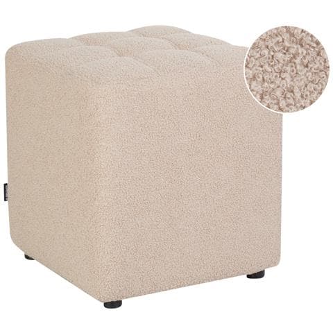 Pouf Kansas Bouclé Beige - Foto 2