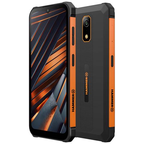 Smartphone Antishock Waterproof Iron Va Touchscreen Autonomia 28 Ore, Nero / Arancione - Foto 1