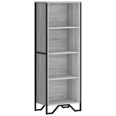 Libreria Grigio Sonoma 50x31x137,5 Cm In Truciolato - Foto 2