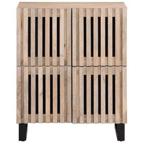 Credenza 60x34x75 Cm In Legno Massello Di Mango - Foto 3