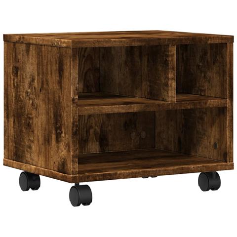 Supporto Per Stampante Con Ruote Rovere Fumo 41x32x34,5 Cm - Foto 1