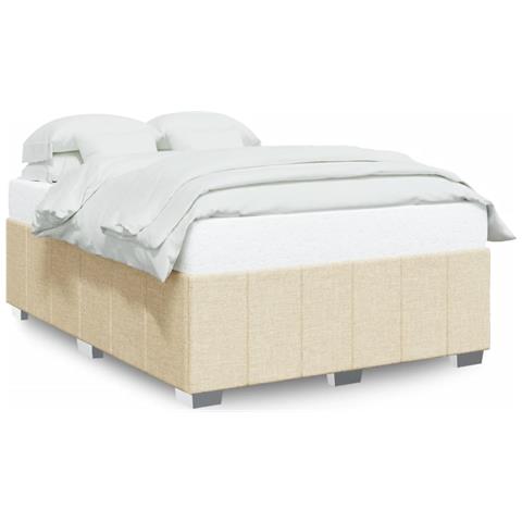 Giroletto Senza Materasso Crema 160x200 Cm In Tessuto - Foto 2