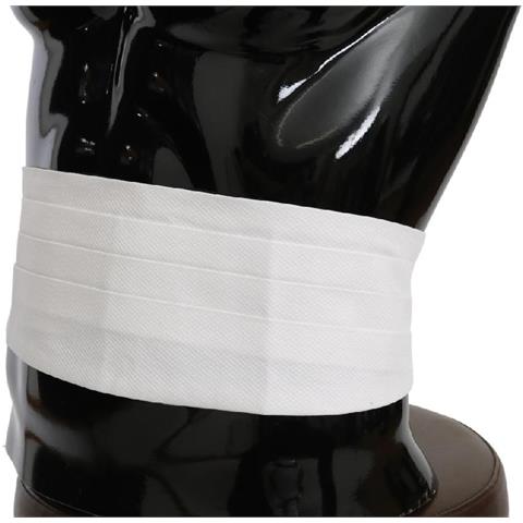 Cintura Da Uomo In Cotone Bianco Con Fascia In Vita - It56 - Xxl - Foto 5