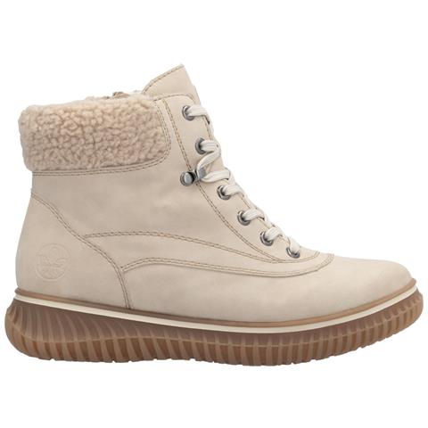 Beige Casual Closed Ladies Mid Height Boots Stivaletti Pelle Sintetica Scarpe Donna Beige Eu 37, 74200-62 - Foto 3