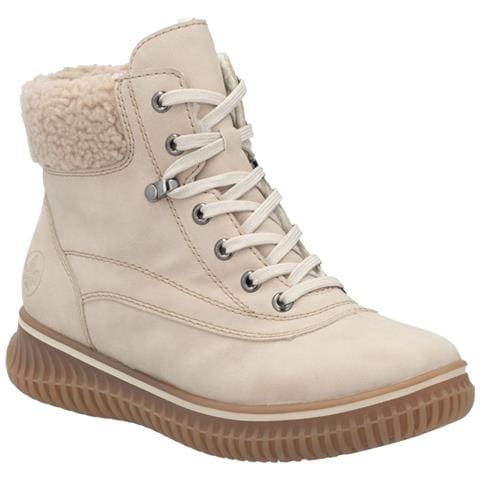 Beige Casual Closed Ladies Mid Height Boots Stivaletti Pelle Sintetica Scarpe Donna Beige Eu 37, 74200-62 - Foto 1