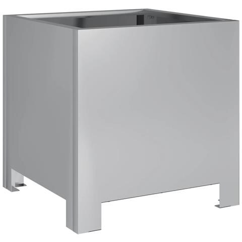 Fioriera da Giardino 30x30x30 cm Acciaio Zincato - Foto 1