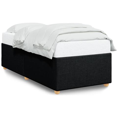 Giroletto Senza Materasso Nero 90x190 Cm In Tessuto - Foto 2