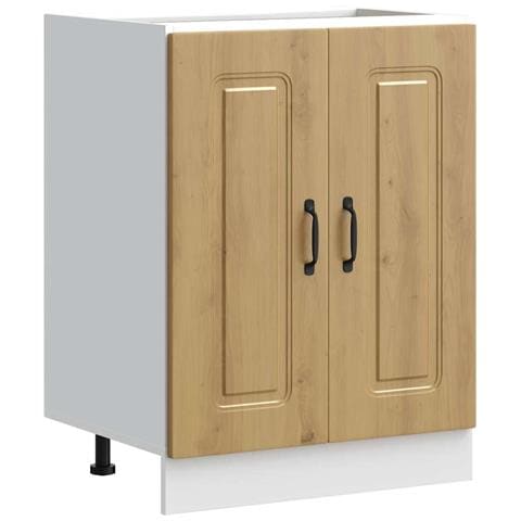 Mobile Base Lavello Kalmar Rovere Artigianale 60x46x81,5 Cm - Foto 2