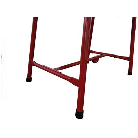 Banco Da Lavoro Per Officina - Tavolo Pieghevole In Legno E Acciaio Per Il Fai Da Te - 120 Cm (l) X 62,5 (p) Cm X 83 Cm (h) - Foto 2