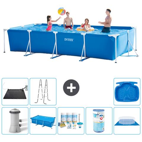 Piscina Fuori Terra - Rettangolo - 450x220x84 Cm - Blu - Include Accessori Coordinati A368 - Foto 1