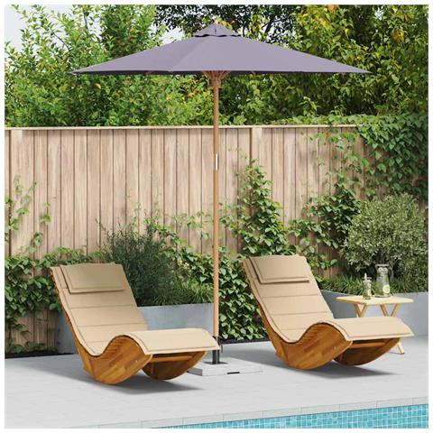 Parasol da giardino Grigio scuro 240x260 cm in Bamboo - Foto 2