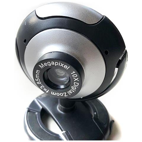 ZM-020 webcam 1 MP USB 2.0 Nero, Grigio - Foto 1