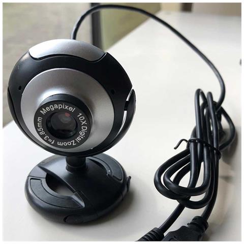 ZM-020 webcam 1 MP USB 2.0 Nero, Grigio - Foto 4
