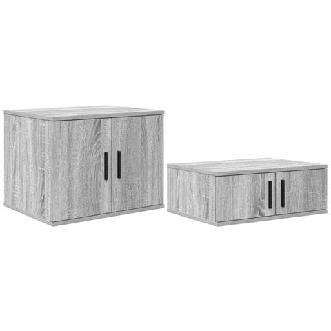 Armadio di Stoccaggio Grigio Sonoma 127x41x40 cm Legno ingegnerizzato - Foto 1