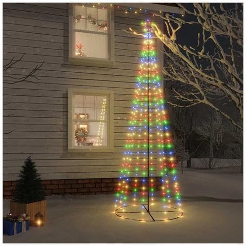 Lusso Casadino -  Albero Di Natale A Cono Colorato 310 Led 100x300 Cm - Foto 8
