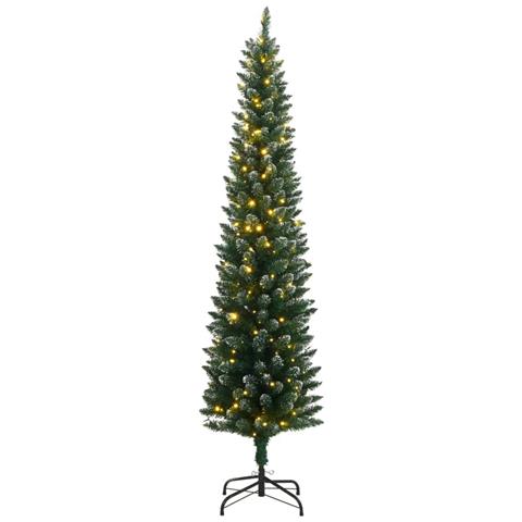 Albero di Natale Artificiale Sottile 300 LED 240 cm - Foto 2