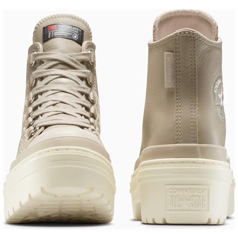 Chuck Taylor All Star Lugged Heel Platform Waterproof Leather A12981c, Donne, Beige, 36 - Foto 2