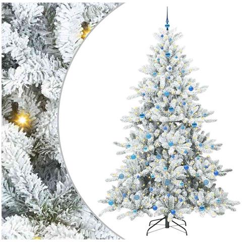 Albero di Natale Artificiale con Rami Pieghevoli Bianco 240 cm - Foto 1