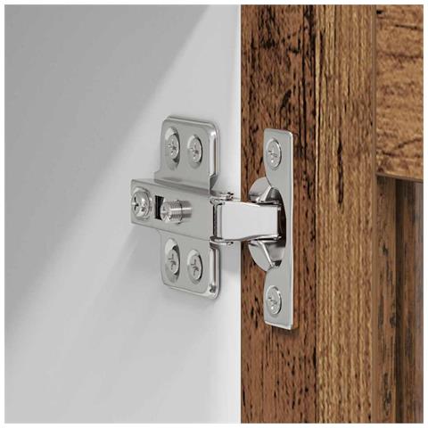 Armadio pensile Riga Legno Antico e Bianco 80 x 31 x 40 cm - Foto 9