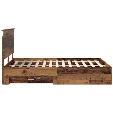 Struttura del letto con testiera Legno vecchio 140 x 190 cm - Foto 9