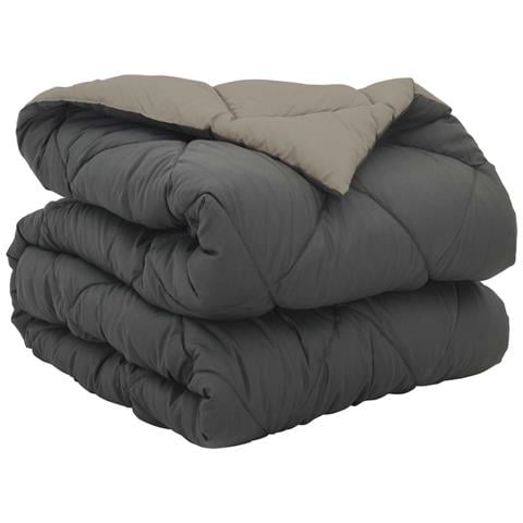 Piumone Completo Annuale Grigio chiaro e Antracite 200 x 135 cm - Foto 1