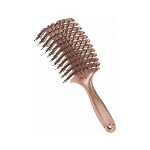 Spazzola Curva Grande Con Ventilazione Con Setole Di Cinghiale E Nylon Proflex Rose Gold, Sbiel - Foto 1