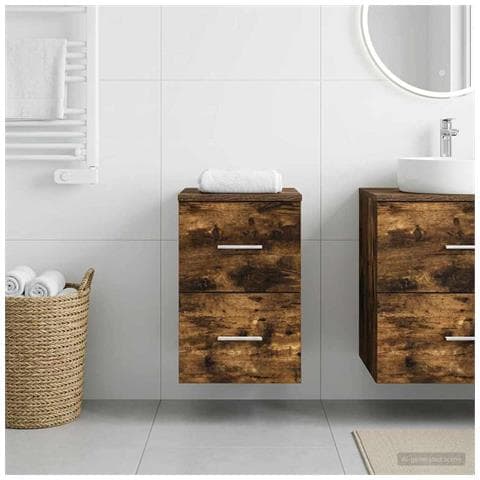 Armadio Bagno In-between Rovere Fumo 30 x 35 x 50 cm - Foto 2