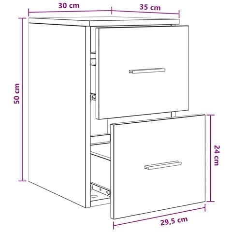 Armadio Bagno In-between Rovere Fumo 30 x 35 x 50 cm - Foto 6