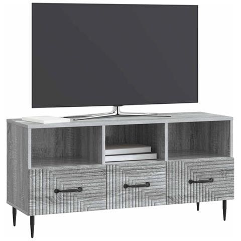 Mobile TV Grigio Sonoma 102 x 34,5 x 50 cm Legno ingegnerizzato - Foto 2